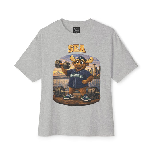 Mariners Pumping Iron Collection Oversized Pump Cover Tee
