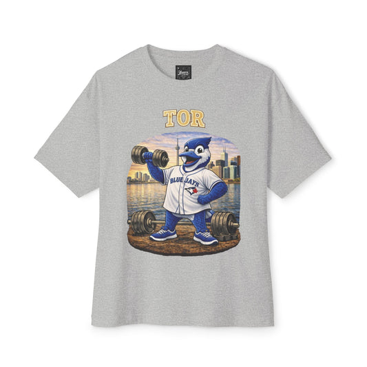 Blue Jays Pumping Iron Collection Oversized Pump Cover Tee