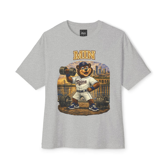 Twins Pumping Iron Collection Oversized Pump Cover Tee