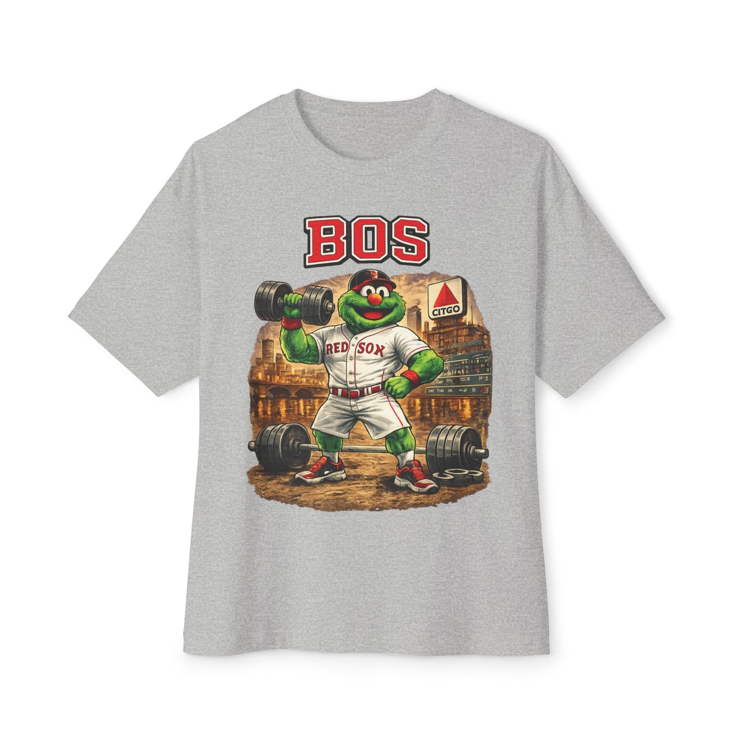 Red Sox Pumping Iron Collection Oversized Pump Cover Tee