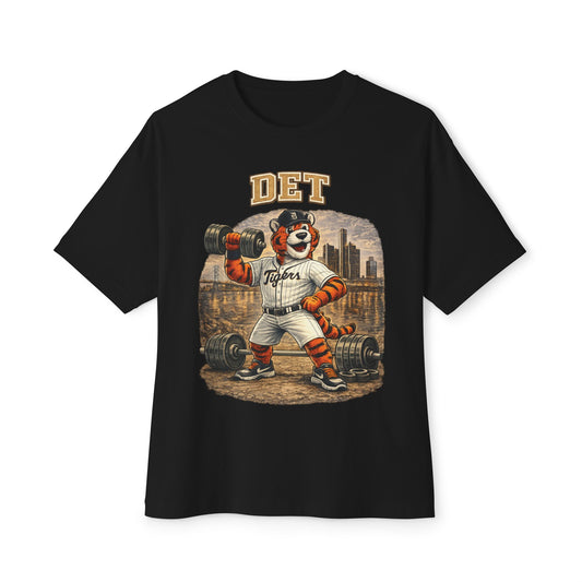 Tigers Pumping Iron Collection Oversized Pump Cover Tee