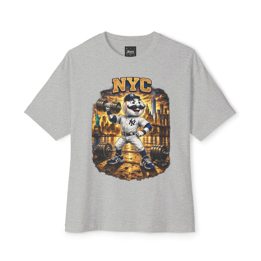 Yankees Pumping Iron Collection Oversized Pump Cover Tee