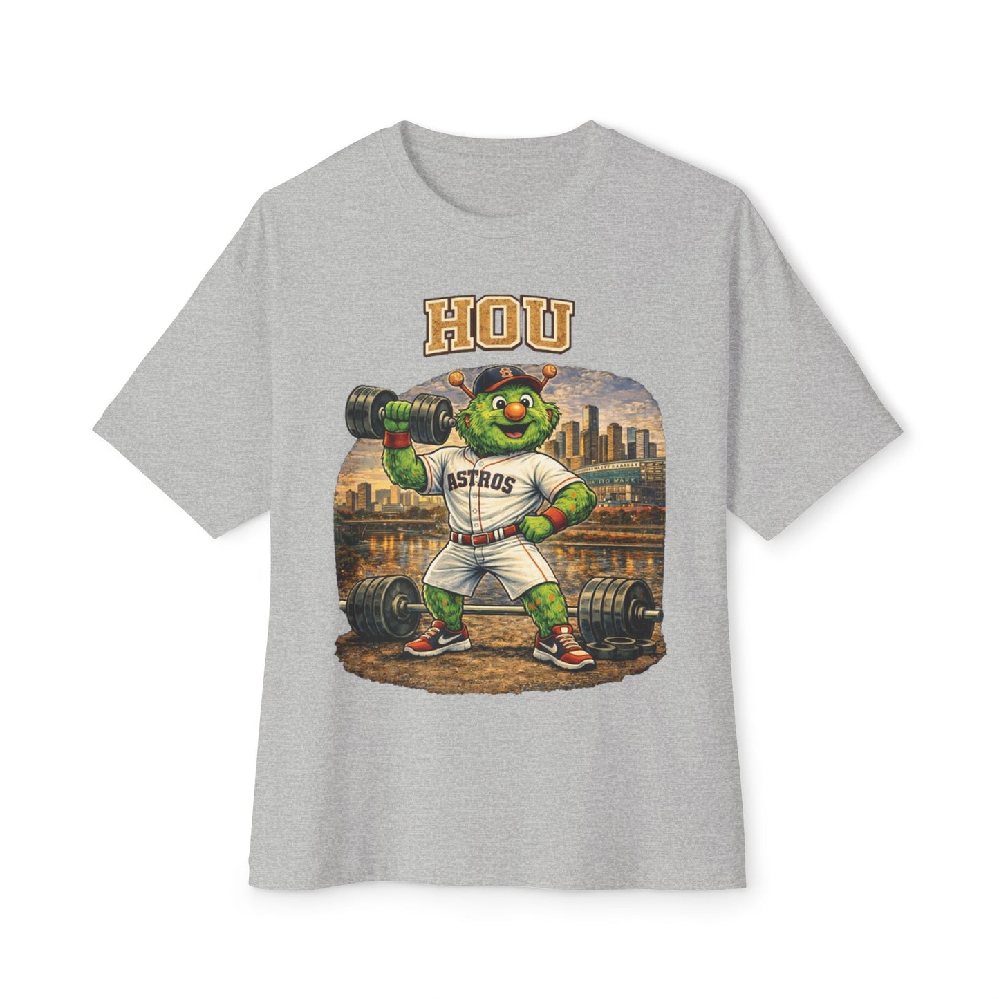 Astros Pumping Iron Collection Oversized Pump Cover Tee