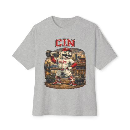 Reds Pumping Iron Collection Oversized Pump Cover Tee