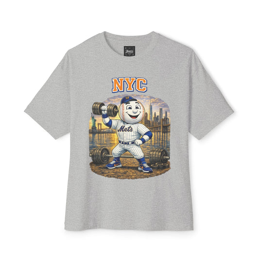 Mets Pumping Iron Collection Oversized Pump Cover Tee