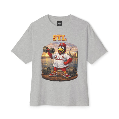 Cardinals Pumping Iron Collection Oversized Pump Cover Tee