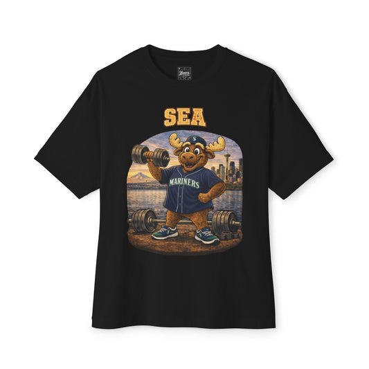 Mariners Pumping Iron Collection Oversized Pump Cover Tee