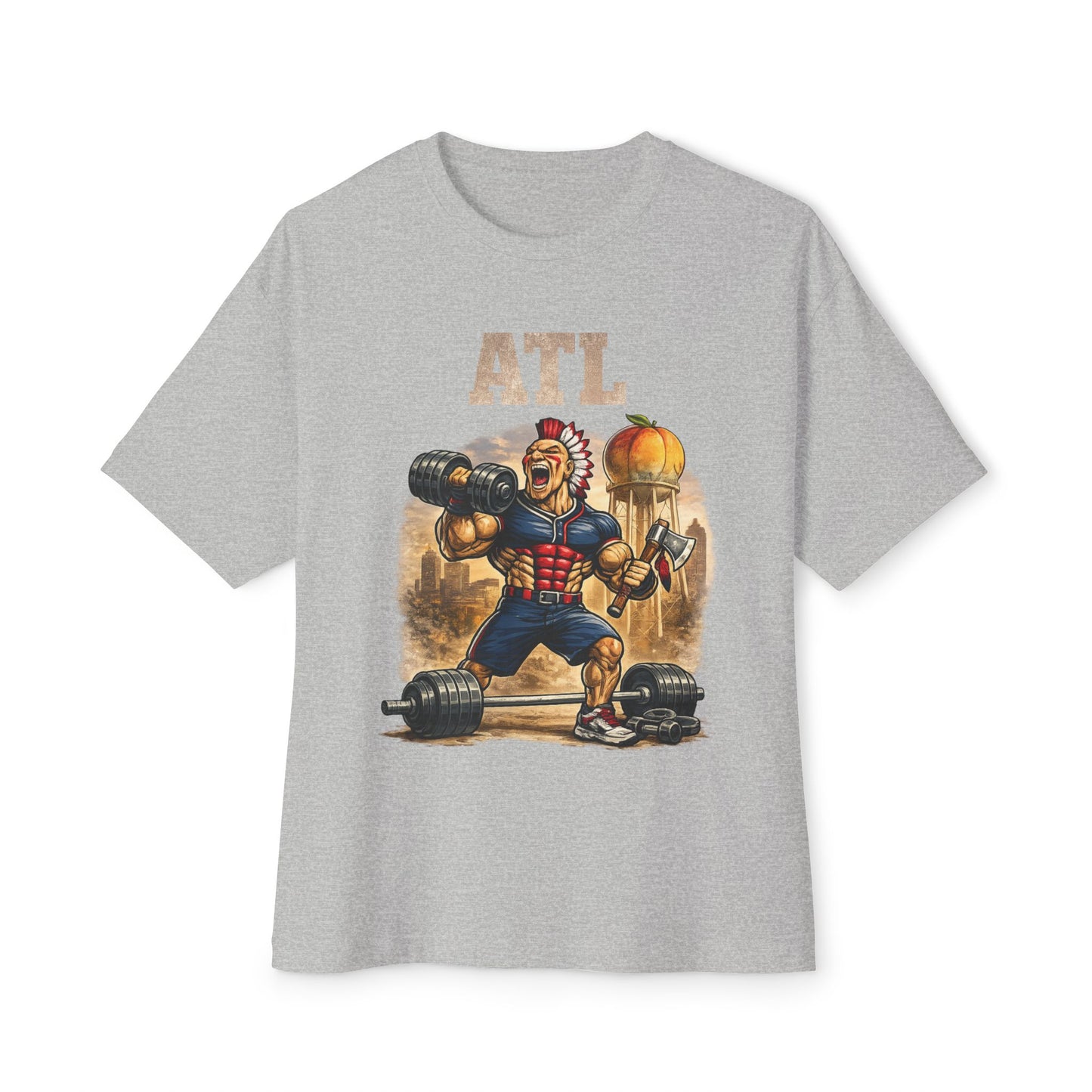 Braves Pumping Iron Collection Oversized Pump Cover Tee