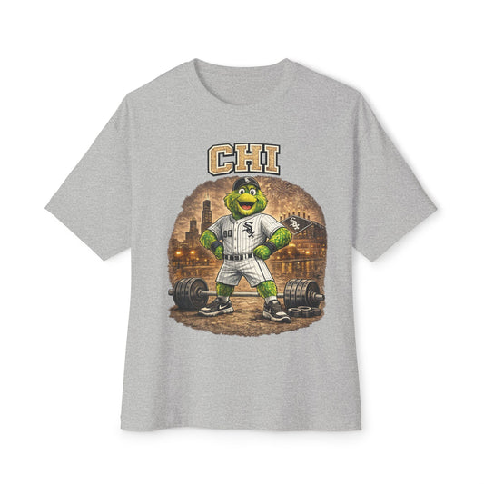 White Sox Pumping Iron Collection Oversized Pump Cover Tee