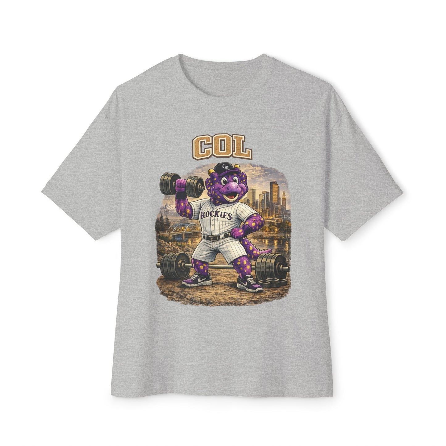 Rockies Pumping Iron Collection Oversized Pump Cover Tee