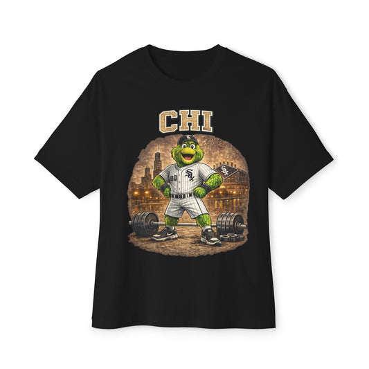 White Sox Pumping Iron Collection Oversized Pump Cover Tee